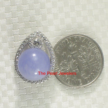 Load image into Gallery viewer, 9219822-Beautiful-Lavender-Jade-Pendant-Sterling-Silver-60-Cubic-Zirconia