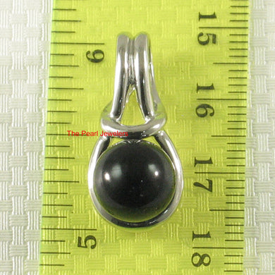 9219871-Love-Knot-Black-Onyx-Pendant-Crafted-Solid-Sterling-Silver