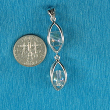 Load image into Gallery viewer, 9219940-Solid-Sterling-Silver-Lucky-Lantern-Design-Natural-Crystal-Pendant