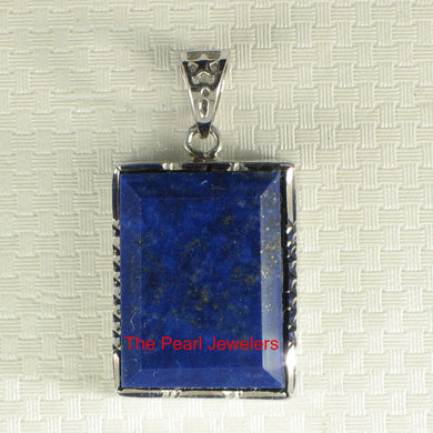 9220025-Solid-Sterling-Silver-Rectangle-Blue-Lapis-Lazuli-Pendant-Necklace