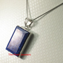 Load image into Gallery viewer, 9220026-Solid-Sterling-Silver-Large-Blue-Lapis-Lazuli-Pendant-Necklace