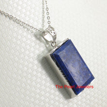 Load image into Gallery viewer, 9220026-Solid-Sterling-Silver-Large-Blue-Lapis-Lazuli-Pendant-Necklace