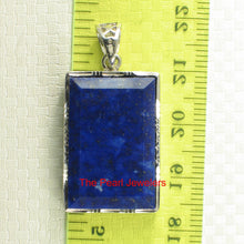 Load image into Gallery viewer, 9220026-Solid-Sterling-Silver-Large-Blue-Lapis-Lazuli-Pendant-Necklace