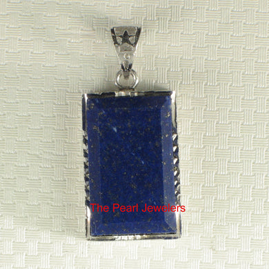 9220031-Solid-Sterling-Silver-Blue-13 x 21mm-Lapis-Lazuli-Pendant-Necklace