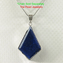 Load image into Gallery viewer, 9220052-Solid-Sterling-Silver-Blue-Lapis-Lazuli-Pendant-Necklace