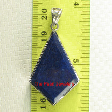 Load image into Gallery viewer, 9220052-Solid-Sterling-Silver-Blue-Lapis-Lazuli-Pendant-Necklace