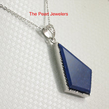 Load image into Gallery viewer, 9220053-Solid-Sterling-Silver-Blue-Lapis-Lazuli-Pendant-Necklace