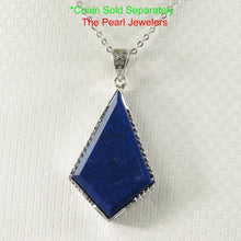 Load image into Gallery viewer, 9220053-Solid-Sterling-Silver-Blue-Lapis-Lazuli-Pendant-Necklace