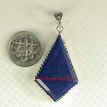 Load image into Gallery viewer, 9220053-Solid-Sterling-Silver-Blue-Lapis-Lazuli-Pendant-Necklace