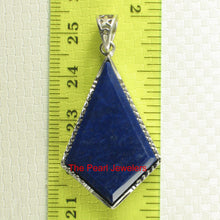 Load image into Gallery viewer, 9220053-Solid-Sterling-Silver-Blue-Lapis-Lazuli-Pendant-Necklace