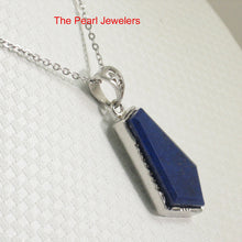 Load image into Gallery viewer, 9220054-Blue-Lapis-Lazuli-Solid-Sterling-Silver-Pendant-Necklace