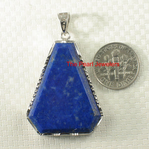 9220060-Solid-Sterling-Silver-Genuine-Blue-Lapis-Lazuli-Pendant-Necklace
