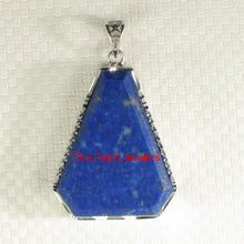 Load image into Gallery viewer, 9220060-Solid-Sterling-Silver-Genuine-Blue-Lapis-Lazuli-Pendant-Necklace