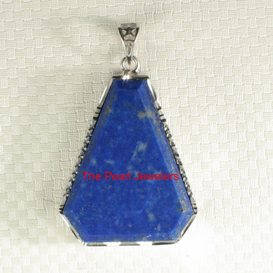 9220060-Solid-Sterling-Silver-Genuine-Blue-Lapis-Lazuli-Pendant-Necklace