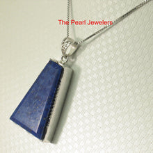 Load image into Gallery viewer, 9220063-Genuine-Blue-Lapis-Lazuli-Solid-Sterling-Silver-Pendant-Necklace