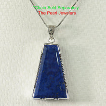 Load image into Gallery viewer, 9220063-Genuine-Blue-Lapis-Lazuli-Solid-Sterling-Silver-Pendant-Necklace