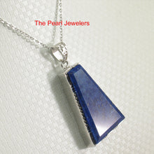 Load image into Gallery viewer, 9220063-Genuine-Blue-Lapis-Lazuli-Solid-Sterling-Silver-Pendant-Necklace