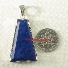 Load image into Gallery viewer, 9220063-Genuine-Blue-Lapis-Lazuli-Solid-Sterling-Silver-Pendant-Necklace