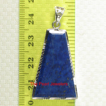 Load image into Gallery viewer, 9220063-Genuine-Blue-Lapis-Lazuli-Solid-Sterling-Silver-Pendant-Necklace