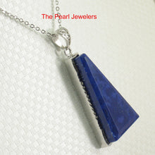 Load image into Gallery viewer, 9220064-Genuine-Blue-Lapis-Lazuli-Solid-Sterling-Silver-Pendant-Necklace