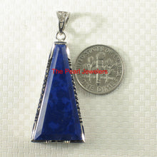 Load image into Gallery viewer, 9220064-Genuine-Blue-Lapis-Lazuli-Solid-Sterling-Silver-Pendant-Necklace