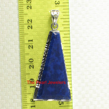 Load image into Gallery viewer, 9220064-Genuine-Blue-Lapis-Lazuli-Solid-Sterling-Silver-Pendant-Necklace