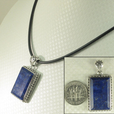 9220072-Solid-Sterling-Silver-Genuine-Blue-Lapis-Lazuli-Pendant-Necklace