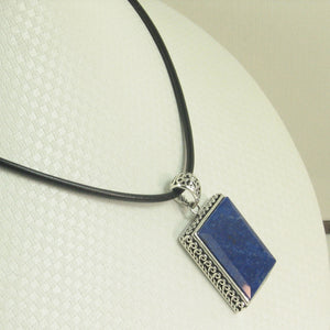 9220072B-Genuine-Blue-Lapis-Lazuli-Pendant-Necklace-Solid-Sterling-Silver