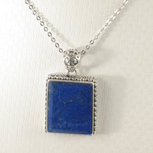 Load image into Gallery viewer, 9220072B-Genuine-Blue-Lapis-Lazuli-Pendant-Necklace-Solid-Sterling-Silver