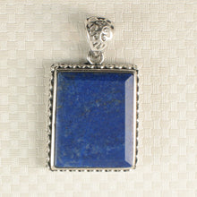 Load image into Gallery viewer, 9220072B-Genuine-Blue-Lapis-Lazuli-Pendant-Necklace-Solid-Sterling-Silver