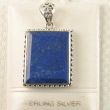 Load image into Gallery viewer, 9220072B-Genuine-Blue-Lapis-Lazuli-Pendant-Necklace-Solid-Sterling-Silver