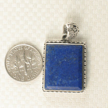 Load image into Gallery viewer, 9220072B-Genuine-Blue-Lapis-Lazuli-Pendant-Necklace-Solid-Sterling-Silver