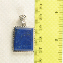 Load image into Gallery viewer, 9220072B-Genuine-Blue-Lapis-Lazuli-Pendant-Necklace-Solid-Sterling-Silver