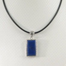 Load image into Gallery viewer, 9220075-Genuine-Blue-Lapis-Lazuli-Pendant-Necklace-Solid-Sterling-Silver