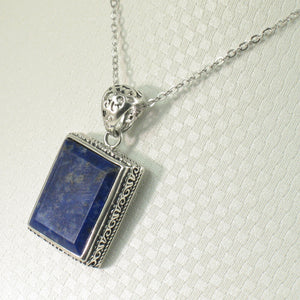 9220076-Solid-Sterling-Silver-Genuine-Blue-Lapis-Lazuli-Pendant-Necklace