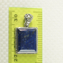 Load image into Gallery viewer, 9220076-Solid-Sterling-Silver-Genuine-Blue-Lapis-Lazuli-Pendant-Necklace