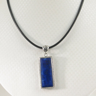 9220078-Solid-Sterling-Silver-Genuine-Blue-Lapis-Lazuli-Pendant-Necklace