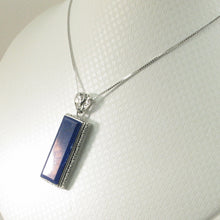 Load image into Gallery viewer, 9220082-Genuine-Blue-Lapis-Lazuli-Solid-Sterling-Silver-Pendant-Necklace