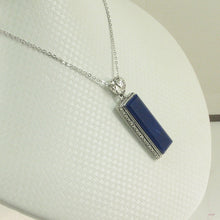 Load image into Gallery viewer, 9220082-Genuine-Blue-Lapis-Lazuli-Solid-Sterling-Silver-Pendant-Necklace