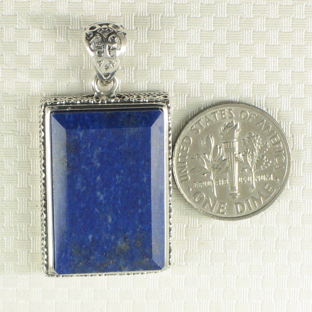 9220084-Solid-Sterling-Silver-Genuine-Blue-Lapis-Lazuli-Pendant-Necklace