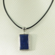 Load image into Gallery viewer, 9220085-Genuine-Blue-Lapis-Lazuli-Solid-Sterling-Silver-Pendant-Necklace