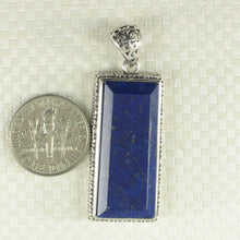 Load image into Gallery viewer, 9220086-Solid-Sterling-Silver-Natural-Blue-Lapis-Lazuli-Pendant-Necklace