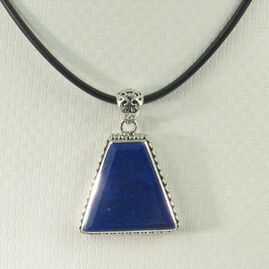 9220095-Solid-Sterling-Silver-Genuine-Gemstone-Blue-Lapis-Pendant-Necklace