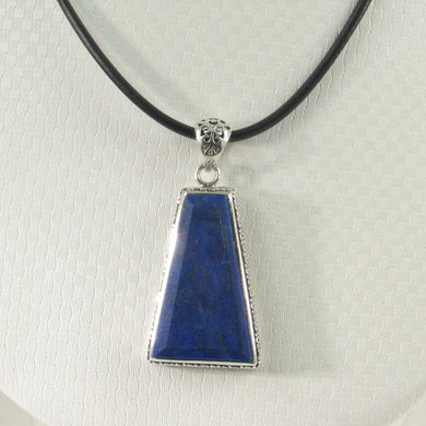 9220100-Solid-Sterling-Silver-Gemstone-Natural-Blue-Lapis-Lazuli-Pendant-Necklace