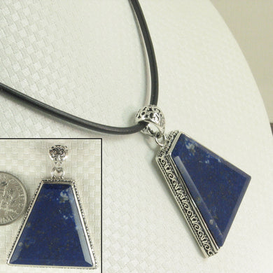 9220101-Gemstone-Natural-Blue-Lapis-Lazuli-Solid-Sterling-Silver-Pendant-Necklace