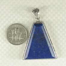 Load image into Gallery viewer, 9220102-Natural-Blue-Lapis-Lazuli-Solid-Sterling-Silver-Pendant-Necklace