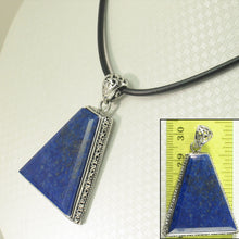 Load image into Gallery viewer, 9220102-Natural-Blue-Lapis-Lazuli-Solid-Sterling-Silver-Pendant-Necklace