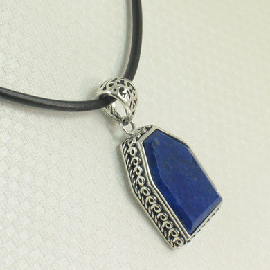 9220105-Gemstone-Natural-Blue-Lapis-Lazuli-Solid-Sterling-Silver-Pendant