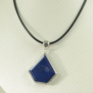 9220107-Gemstone-Blue-Lapis-Lazuli-Solid-Sterling-Silver-Pendant-Necklace