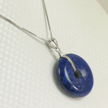 Load image into Gallery viewer, 9220119-Real-Blue-Lapis-Lazuli-925-Solid-Sterling-Silver-Pendant-Necklace